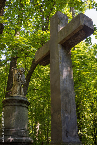At the Smolensk Cemetery in St. Petersburg, Russia