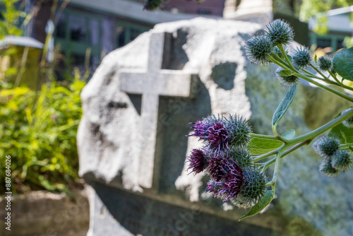 At the Smolensk Cemetery in St. Petersburg, Russia