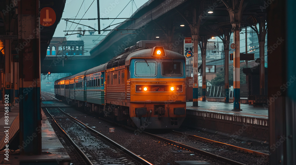 Indian electric locomotive at Amritsar railway station during the day, showcasing vibrant colors and activity around the platform. The scene captures the essence of railway travel in India, Indian electric locomotive at Amritsar railway station during the day, showcasing vibrant colors and activity around the platform. The scene captures the essence of railway travel in India,