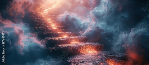 Wallpaper Mural Molten Pathway Through Cosmic Clouds Torontodigital.ca