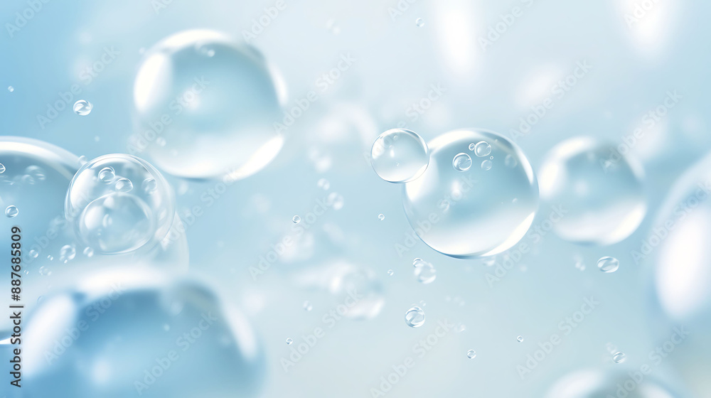 Liquid Beauty: Water Bubbles Creating a Serene White Background
Liquid Beauty: Water Bubbles Creating a Serene White Background