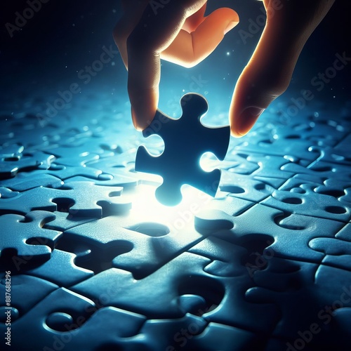 missing piece of puzzle photo