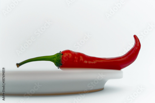 A single Naga Jolokia peppe...