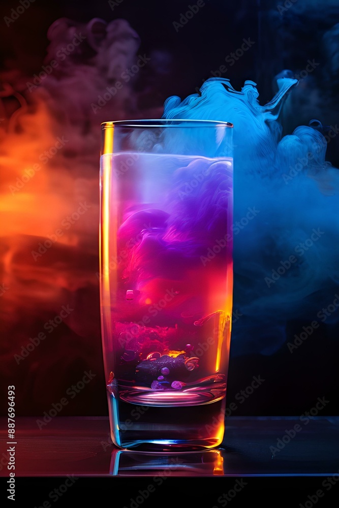glass with fog glass with fog