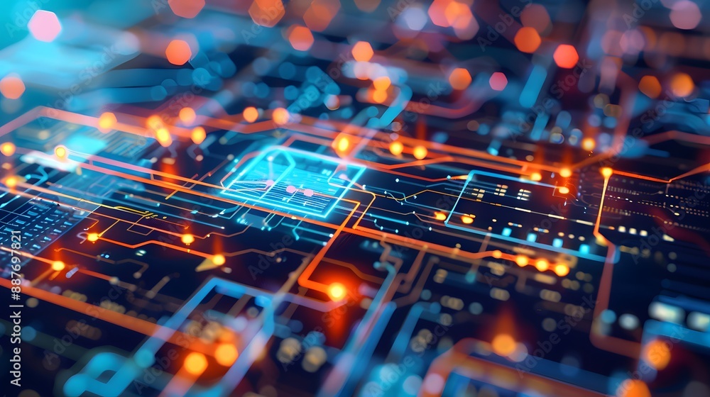 A tech hub where different software systems are connected through APIs, enabling seamless data exchange and automation, with digital interfaces displaying interconnected applications A tech hub where different software systems are connected through APIs, enabling seamless data exchange and automation, with digital interfaces displaying interconnected applications