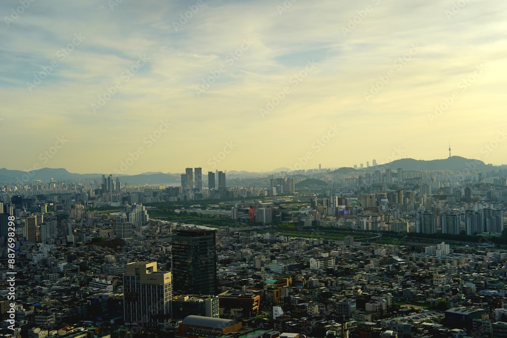 Fototapeta premium 용마산 팔각정