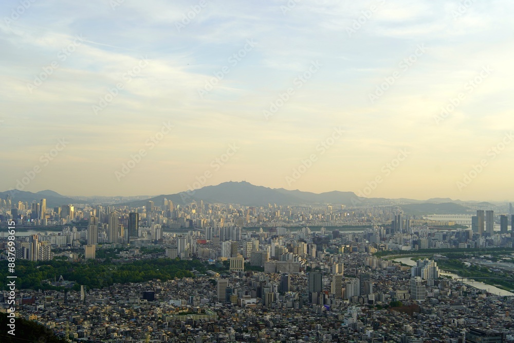 Obraz premium 용마산에서 본 풍경