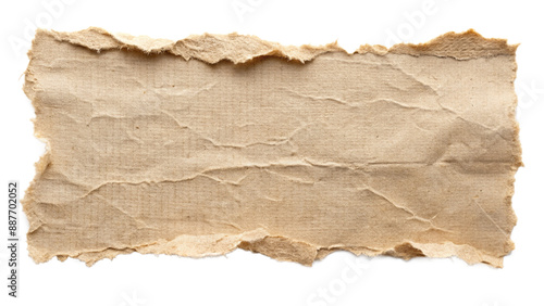 Torn ripper paper sheet Texture isolated on transparent background

