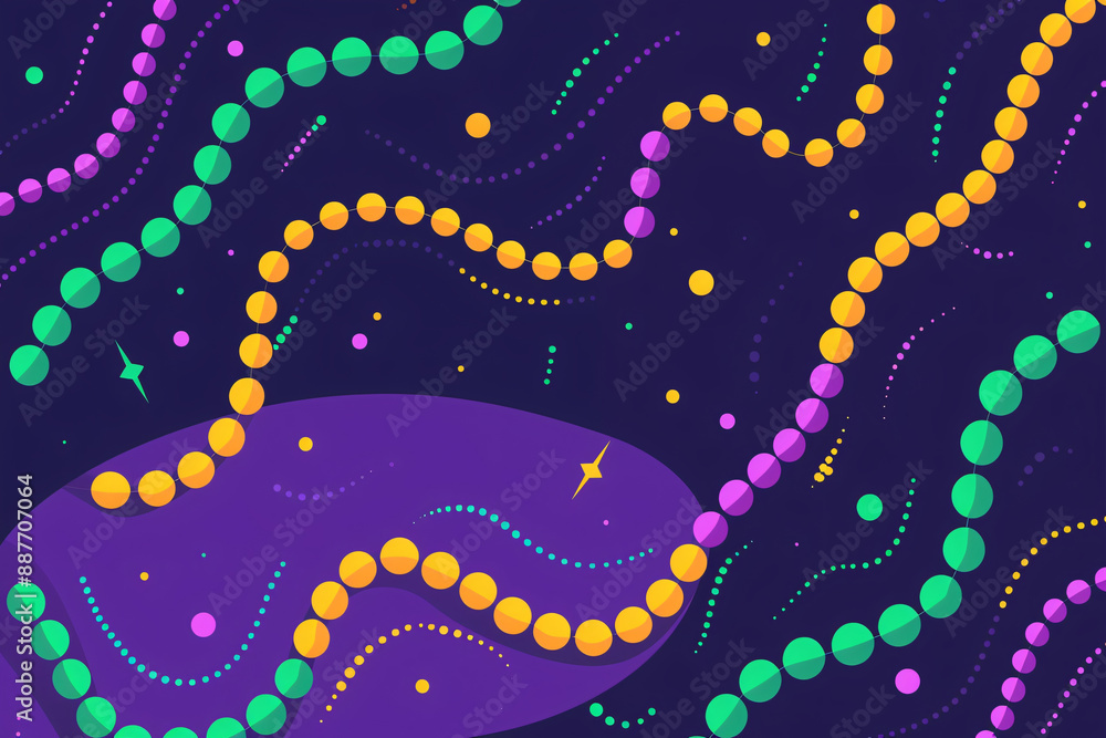a colorful beads on a purple background a colorful beads on a purple background