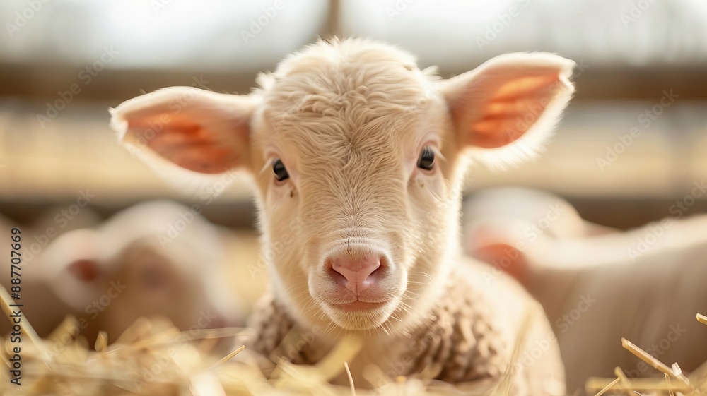 Obraz premium Farmers using innovative packaging techniques for animals