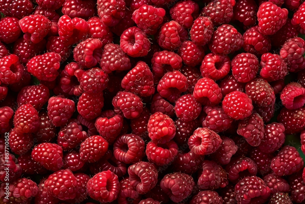 Beautiful, ripe, red raspberries close-up. Fresh berries.. Beautiful simple AI generated image in 4K, unique. Beautiful, ripe, red raspberries close-up. Fresh berries.. Beautiful simple AI generated image in 4K, unique.