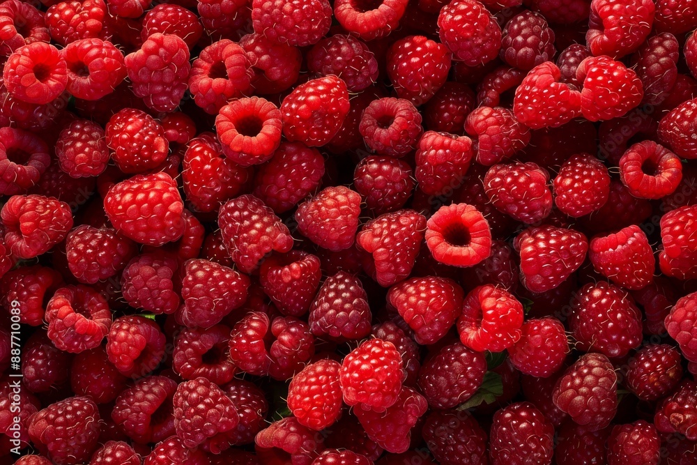 Red raspberries close-up / Heap of fresh ripe red raspberries . Beautiful simple AI generated image in 4K, unique. Red raspberries close-up / Heap of fresh ripe red raspberries . Beautiful simple AI generated image in 4K, unique.