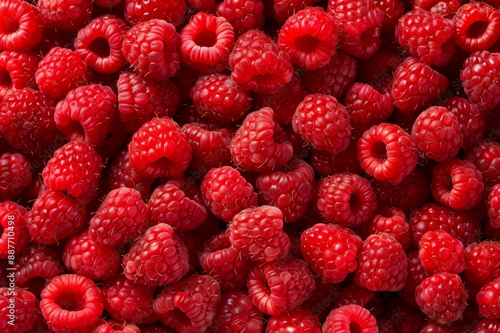 Beautiful, ripe, red raspberries close-up. Fresh berries.. Beautiful simple AI generated image in 4K, unique. Beautiful, ripe, red raspberries close-up. Fresh berries.. Beautiful simple AI generated image in 4K, unique.