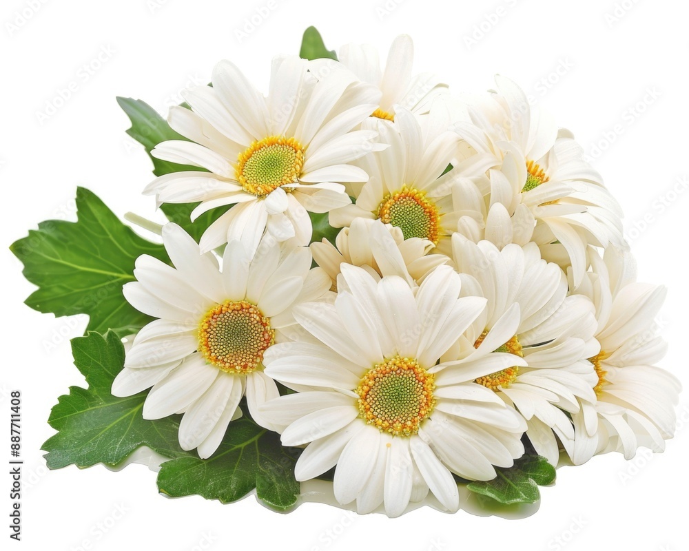 Fototapeta premium Daisy Blossom White Flower Beauty Gerbera Arrangement