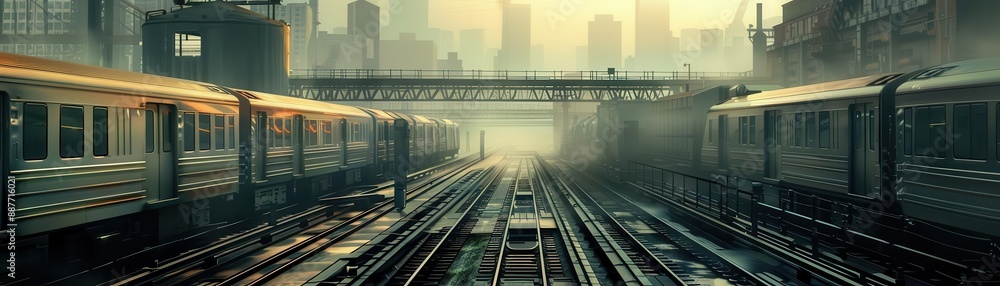 Fototapeta premium A train platform