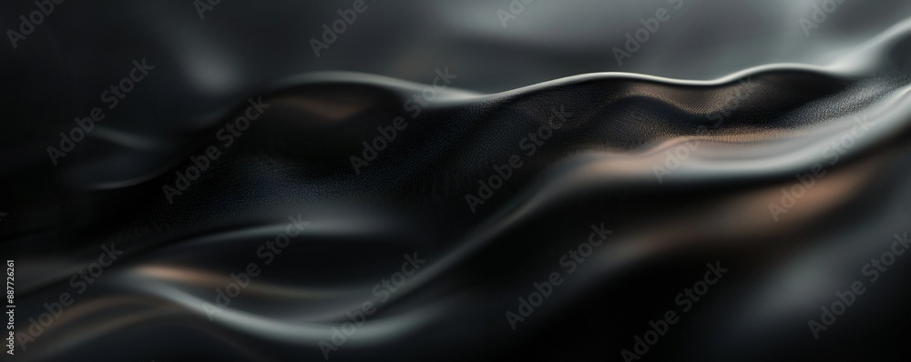 Fototapeta premium Abstract dark smooth gradients background Generative Ai