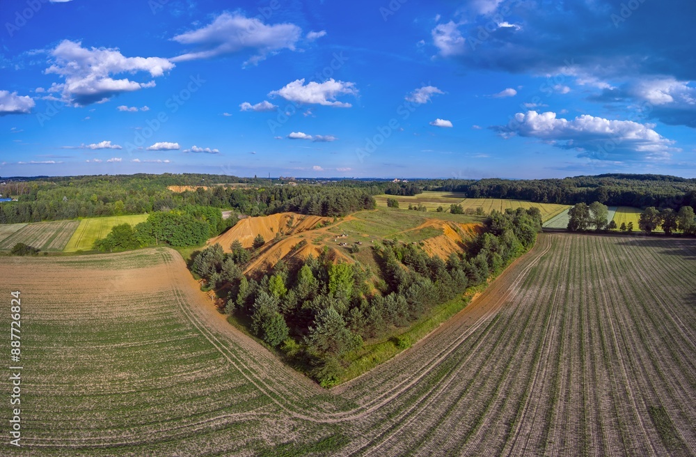 Fototapeta premium Hałda popłuczkowa kopalni Fryderyk w Tarnowskich Górach