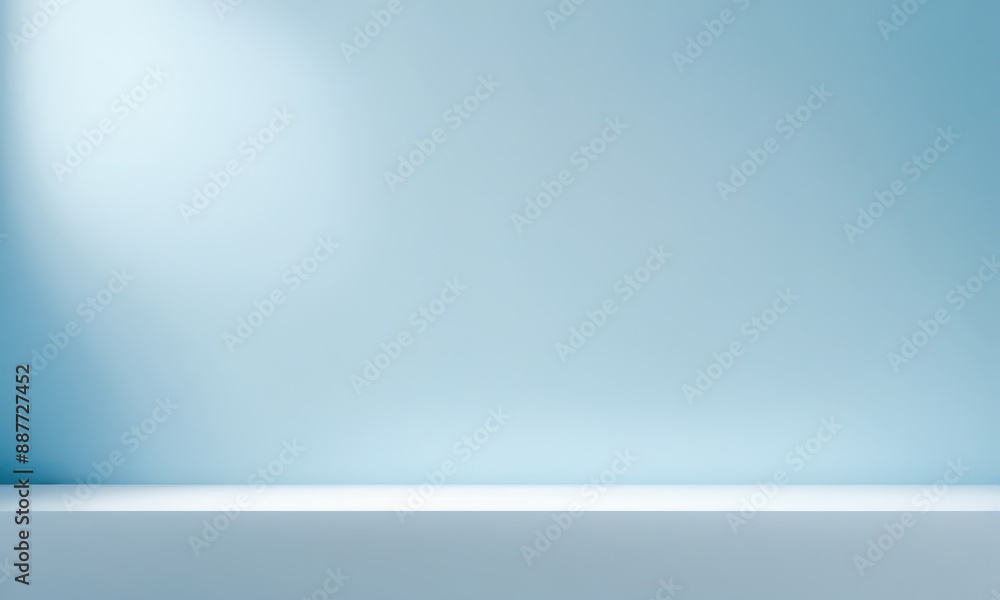 Minimal window shadow overlay, blue background. Product placement. Minimal product placement background with shadow on plaster wall. product platform stage mockup. Minimal window shadow overlay, blue background. Product placement. Minimal product placement background with shadow on plaster wall. product platform stage mockup.