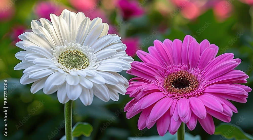 Obraz premium pink gerber daisy