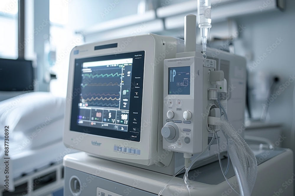 Modern Hospital Rooms with Advanced Medical Equipment Modern Hospital Rooms with Advanced Medical Equipment