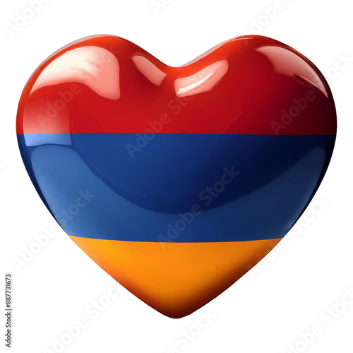 Free Download Armenia flag in heart shape isolated on transparent background.
 - GFXLoad