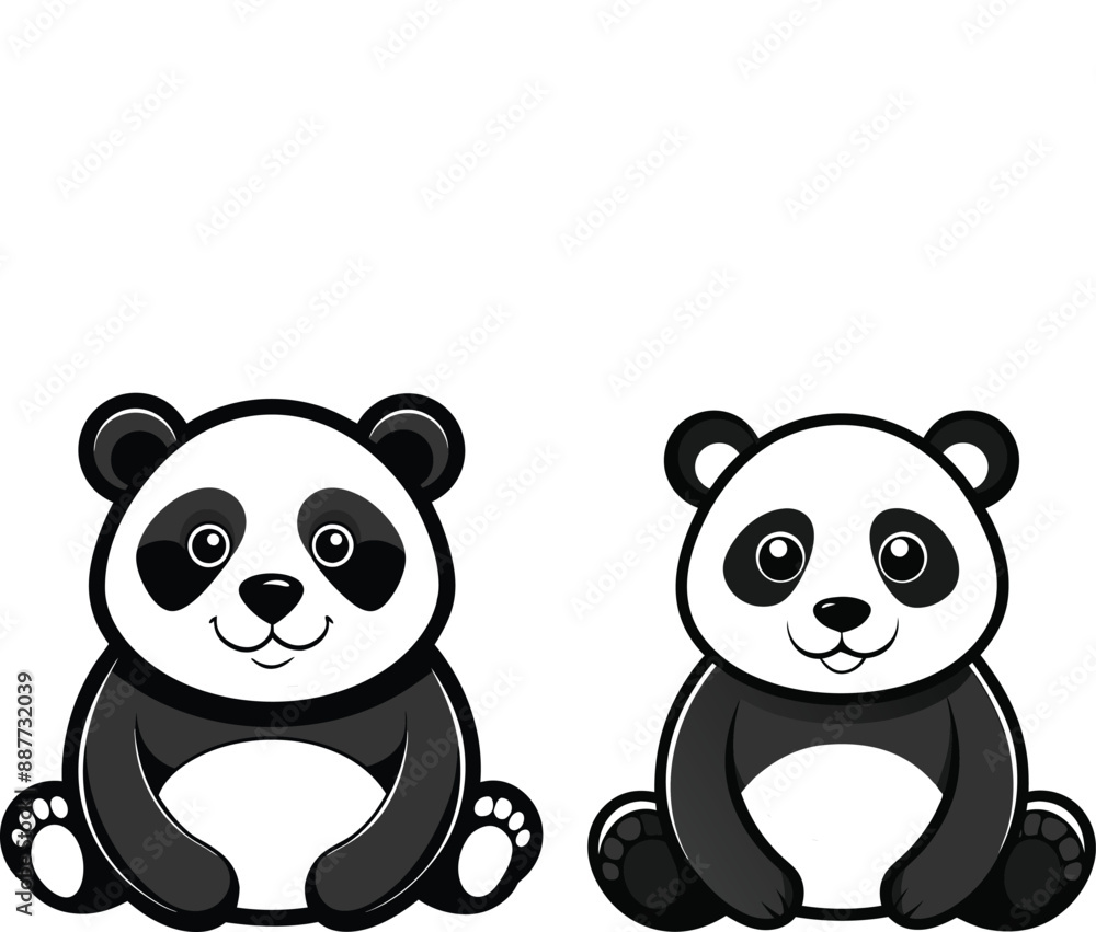 Panda Silhouette Vector illustration
Panda Silhouette Vector illustration