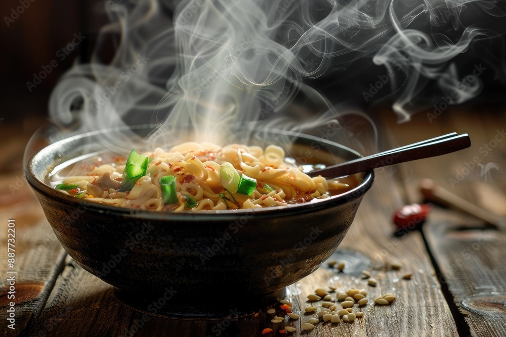Steaming bowl of ramen, ready to be enjoyed., A bowl of steaming hot ramen A bowl of steaming hot ramen, Ai generated Steaming bowl of ramen, ready to be enjoyed., A bowl of steaming hot ramen A bowl of steaming hot ramen, Ai generated