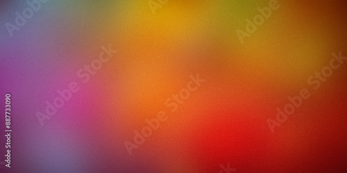 Multicolor gradient background featuring shades of purple, pink, orange, red, and yellow, creating a dynamic and vibrant atmosphere. Ideal for modern design projects and creative visuals photo