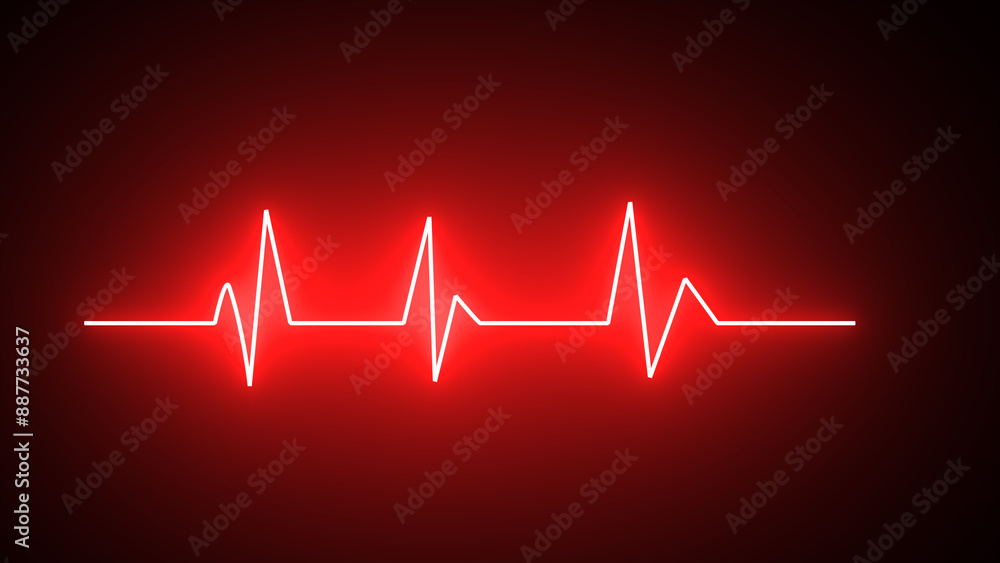 Glowing neon heartbeat line icon. Heart rhythm sign. Pulse icon. heartbeat cardiogram. Glowing neon heartbeat line icon. Heart rhythm sign. Pulse icon. heartbeat cardiogram.