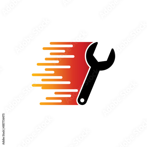 Fast Repair logo design template