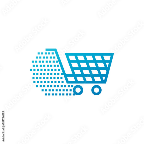 Fast Shopping logo design template