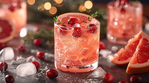 Cranberry and Grapefruit Cocktail photo