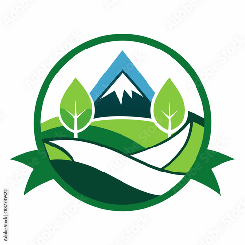 Nature Photography Studio Logo vector art illustration