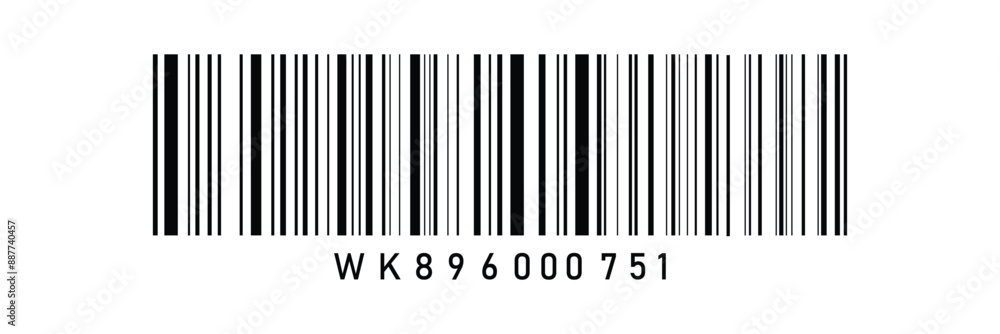 Realistic barcode. Barcode icon. Vector illustration EPS10 Realistic barcode. Barcode icon. Vector illustration EPS10