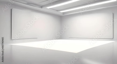 Wallpaper Mural empty white interior Torontodigital.ca