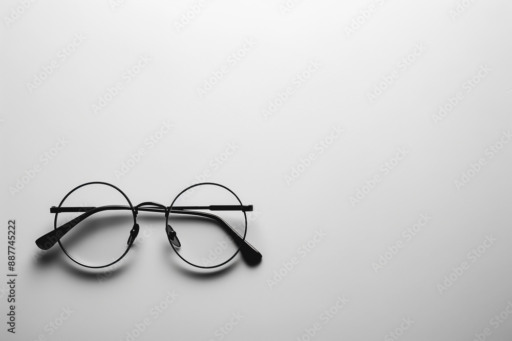round glasses on a table round glasses on a table