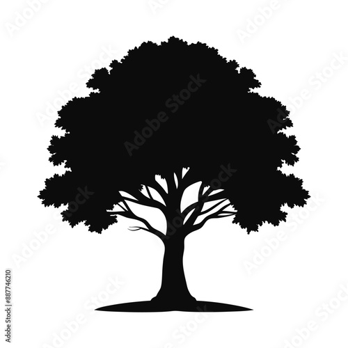 Tree sihlouette vector art design