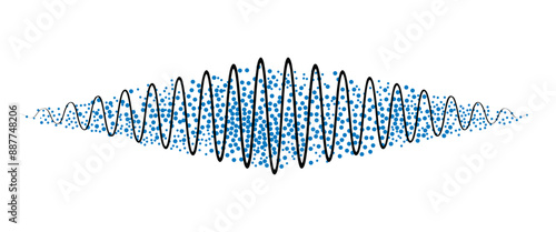 Wave-particle theory explores the duality and differences between waves and particles. Graphics in physics study materials depict light's behavior, properties, and nature, illustrating the science of  photo