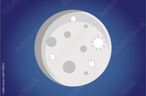 night background with moon