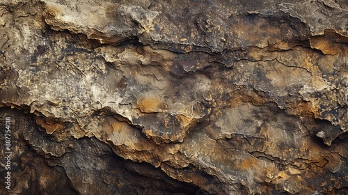 Stunning and detailed rock surface texture with intricate patterns and colors
