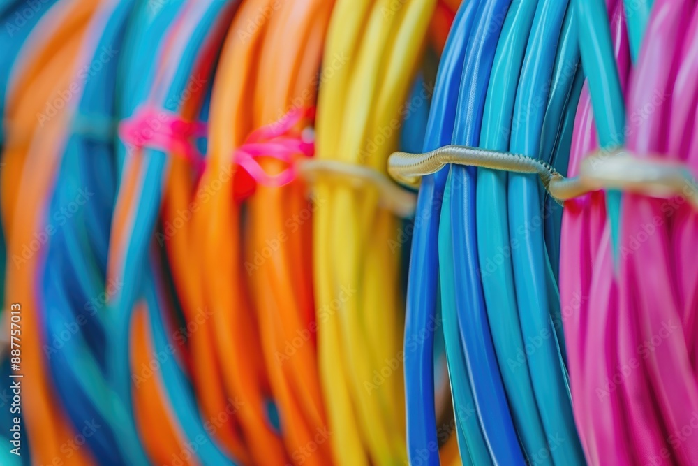 Electric Wires. Modern Wiring Technology in Industrial Building Construction Electric Wires. Modern Wiring Technology in Industrial Building Construction