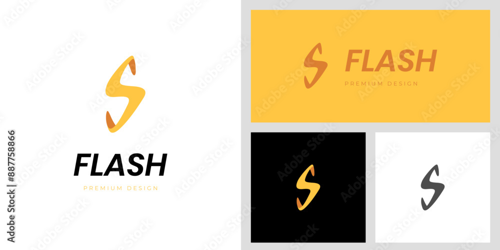 letter S lightning logo icon design. abstract letters for electric graphic symbol letter S lightning logo icon design. abstract letters for electric graphic symbol