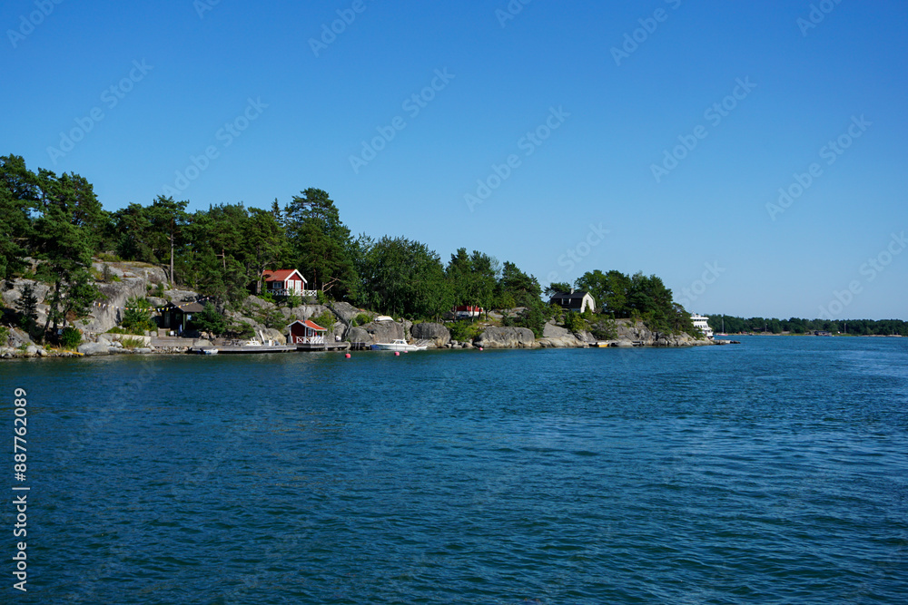 Obraz premium an island in the middle of the archipelago