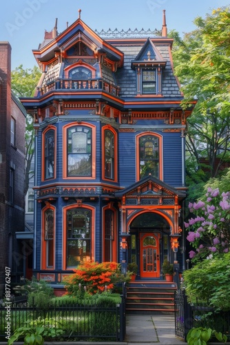 A Victorian house in the woods. Victorian architecture © Александр Лобач