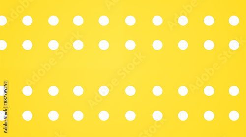 Yellow Background with White Polka Dots