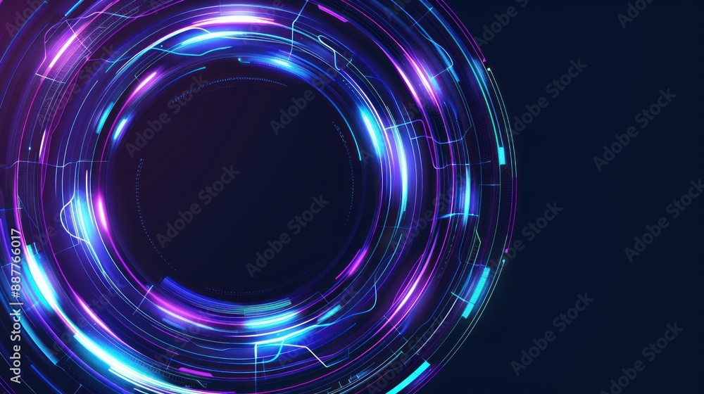 Abstract Glowing Circle Background Abstract Glowing Circle Background