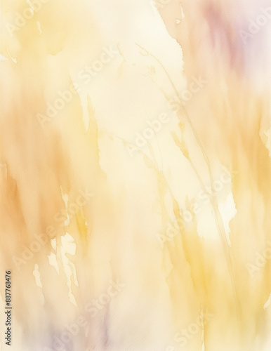 abstract watercolor background - abstract light yellow splashes background - Generative AI