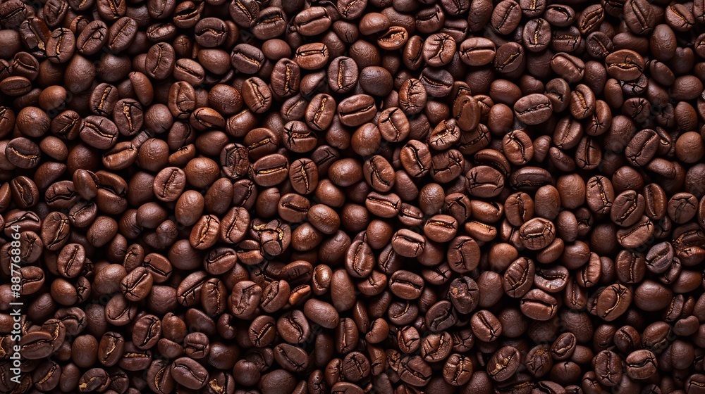 top down view of a collection of coffee beans top down view of a collection of coffee beans