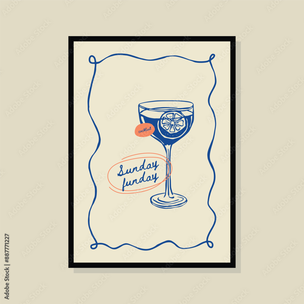 La Dolce Vita hand drawn vector illustration in a poster frame. Art for poster design, postcards, branding, logo design, background. La Dolce Vita hand drawn vector illustration in a poster frame. Art for poster design, postcards, branding, logo design, background.