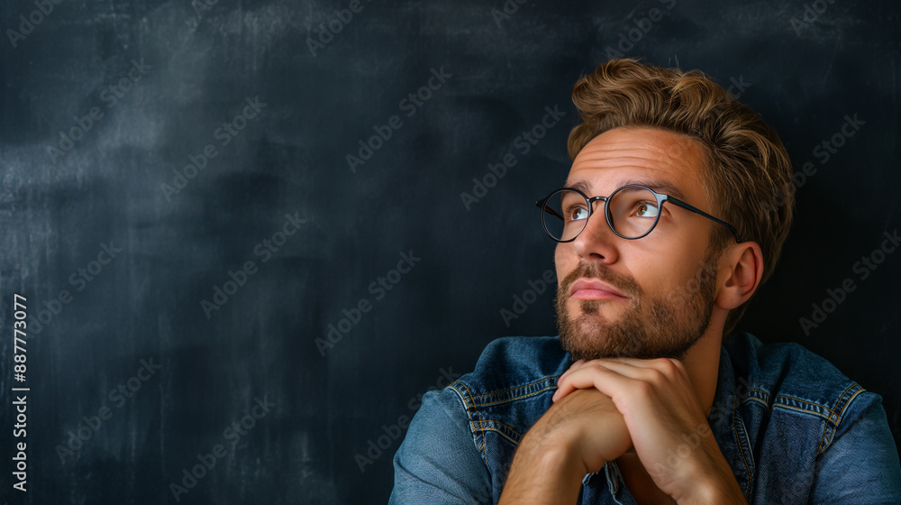 man thinking and stressing at work man thinking and stressing at work